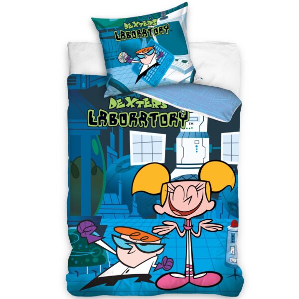 Dvipusis patalynės komplektas "Dexters Laboratory", 140x200 cm