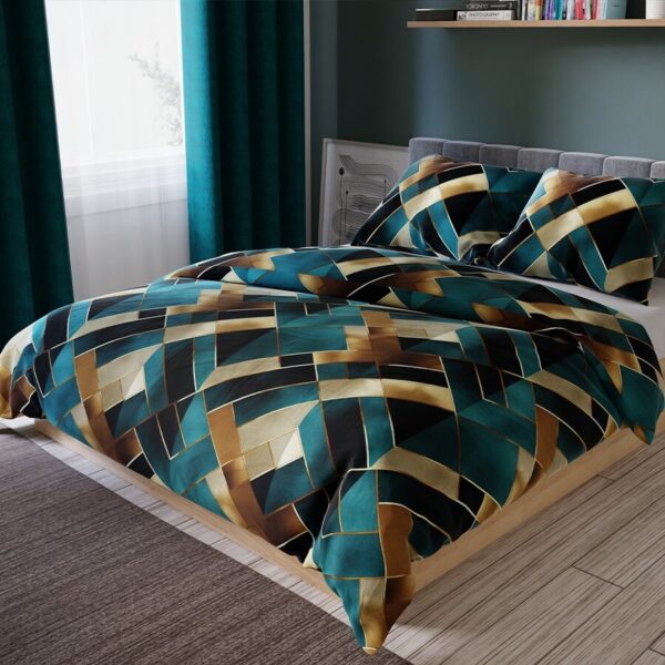 Deluxe satino patalynės komplektas LAIMĖS KELIAS, 3 dalių, 200x220 cm